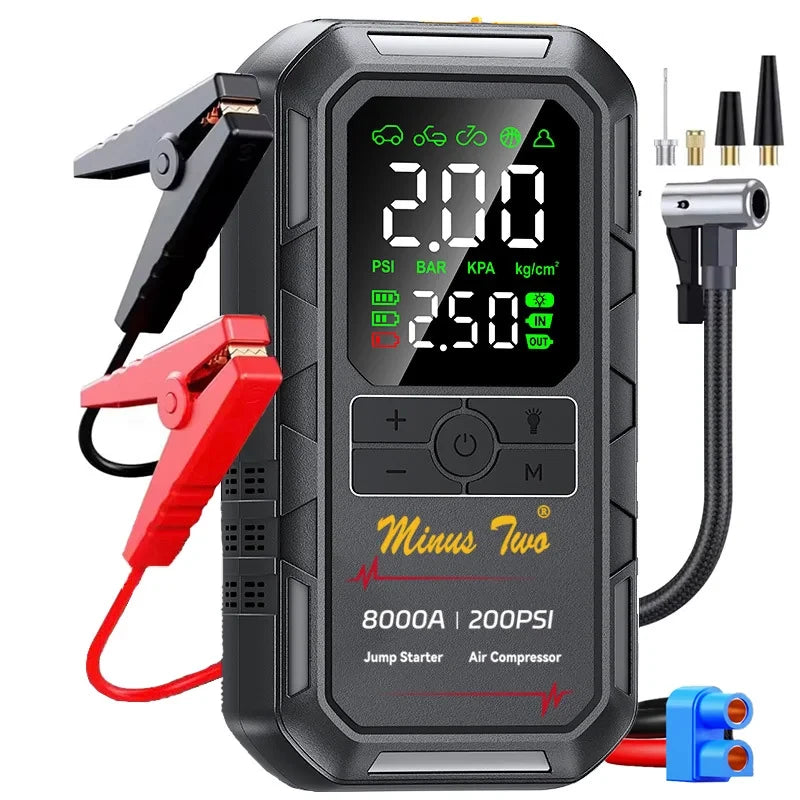 Car Jump Starter with Air Compressor