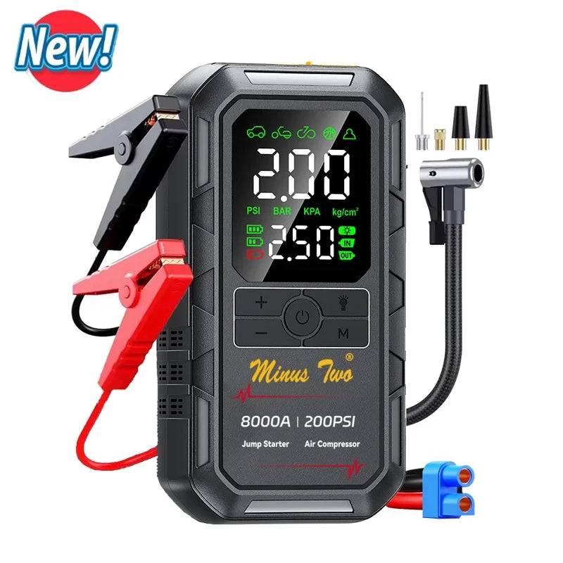 Car Jump Starter with Air Compressor